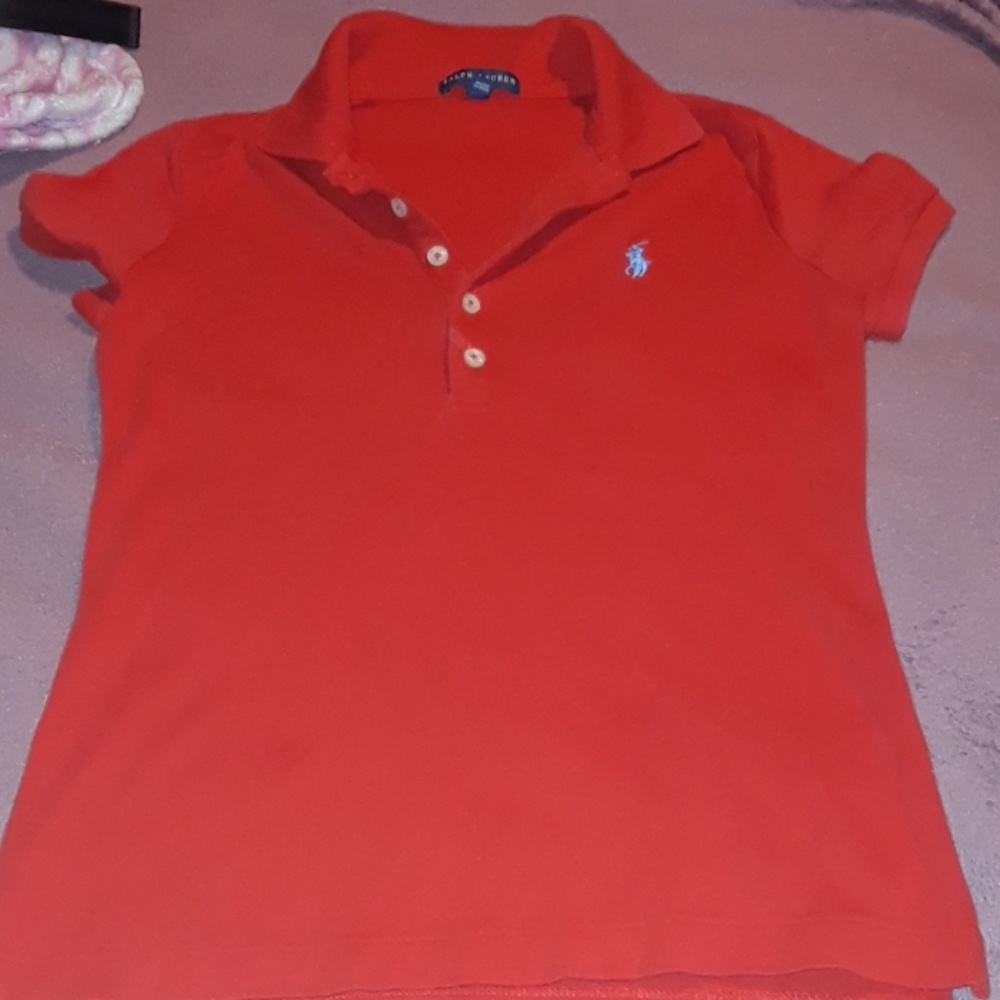 Pollo collared red  shirt